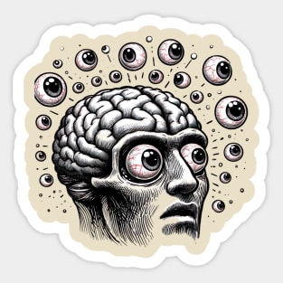 The Eyes of the Brain Sticker